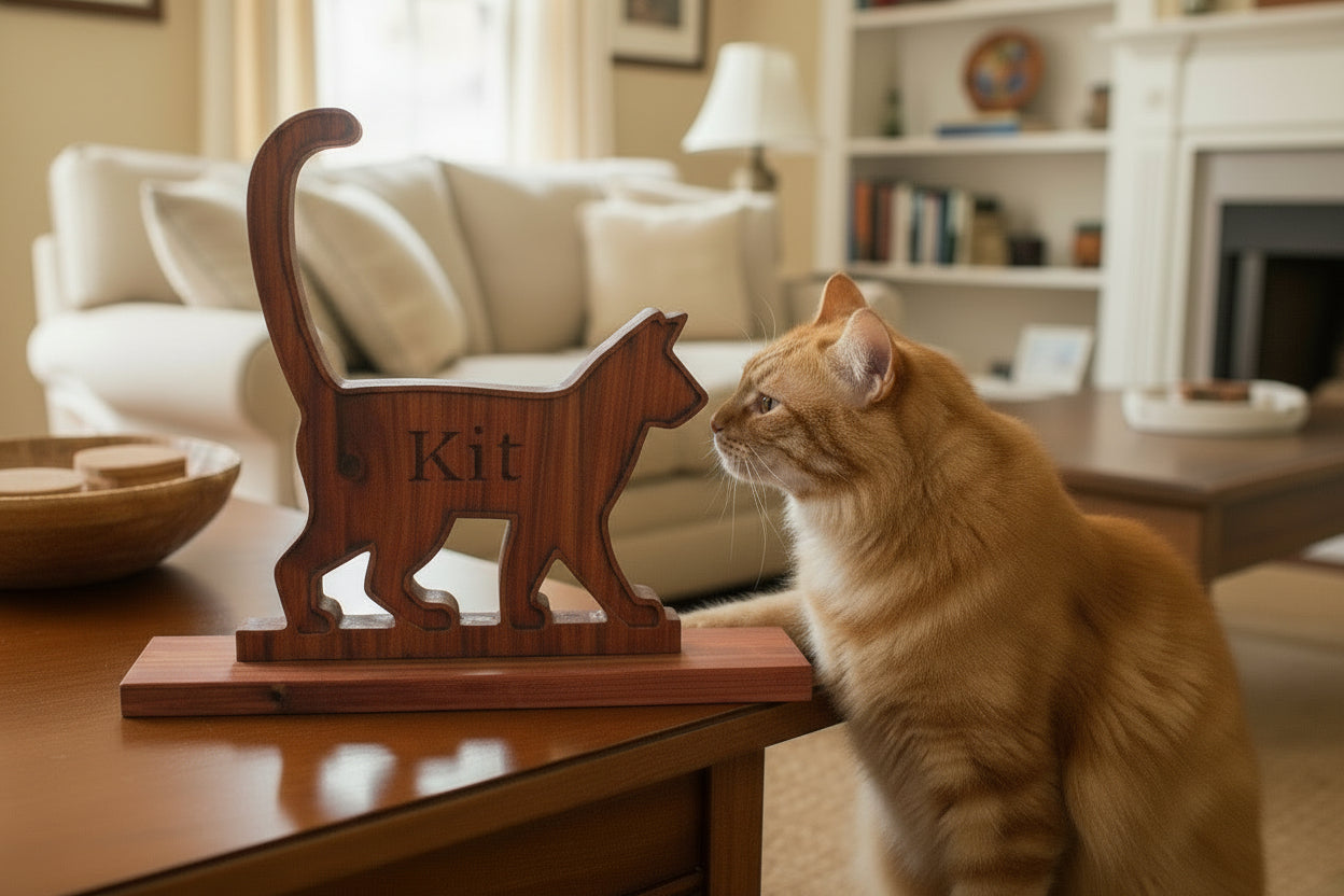 Personalized Cat with Stand